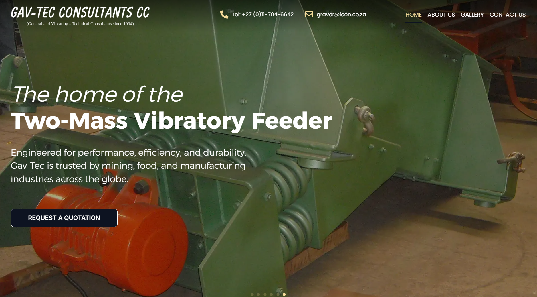 Gav-Tec Consultants website screenshot