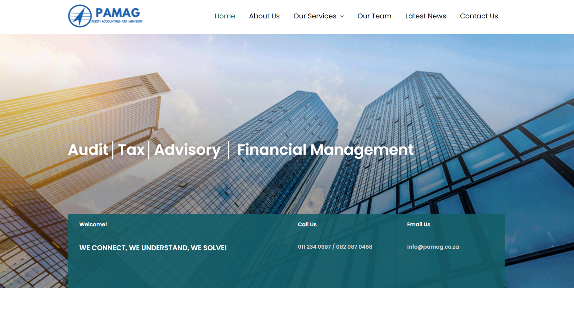 PAMAG website screenshot