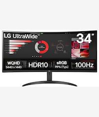 LG 34-inch UltraWide Curved 21:9 QHD LED Monitor