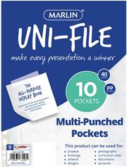 Marlin A4 File Pockets Sleeves 10's