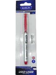 Marlin Liqui Liner Roller Ball Pen Red Single – Medium