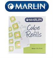Marlin Cube Refills White Paper 10x10cm in shrink
