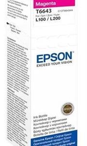 Epson T6643 Magenta Ink Bottle 70ml For L110 L300 L210 L355