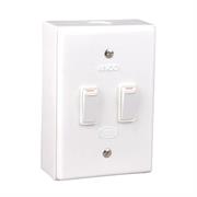 Lesco LSS Range 2 Lever 2x1 Way Switch Shrink Wrapped