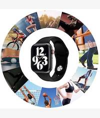 Nesty Ultra Smart Sports Watch With Calling Function Black