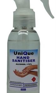 UniQue 125ml Hand Sanitiser Spray Bottle