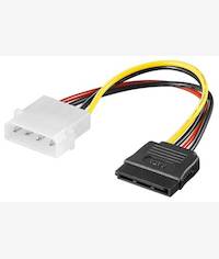Unique SATA Male to 4 Pin Female Molex Adapter