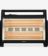 Mellerware Heater 2 Heat Settings Quartz Plastic Black 4