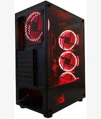 UniQue Gaming Case No PSU With 4 LED Fan