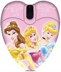 Disney Princess Mini Optical USB Mouse , Retail Packaged ,