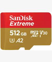 SanDisk Extreme MicroSDXC™ UHS-I CARD - 512GB