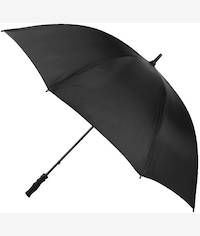 Casey Handheld Large Black Umbrella