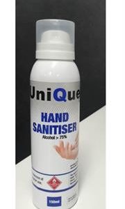 Casey UniQue 150ml Hand Sanitiser Spray Retail Box No