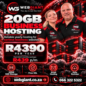 20 GB Annual Business Hosting