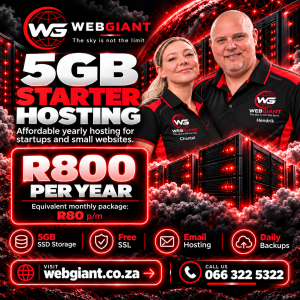 5 GB Annual Starter Hosting